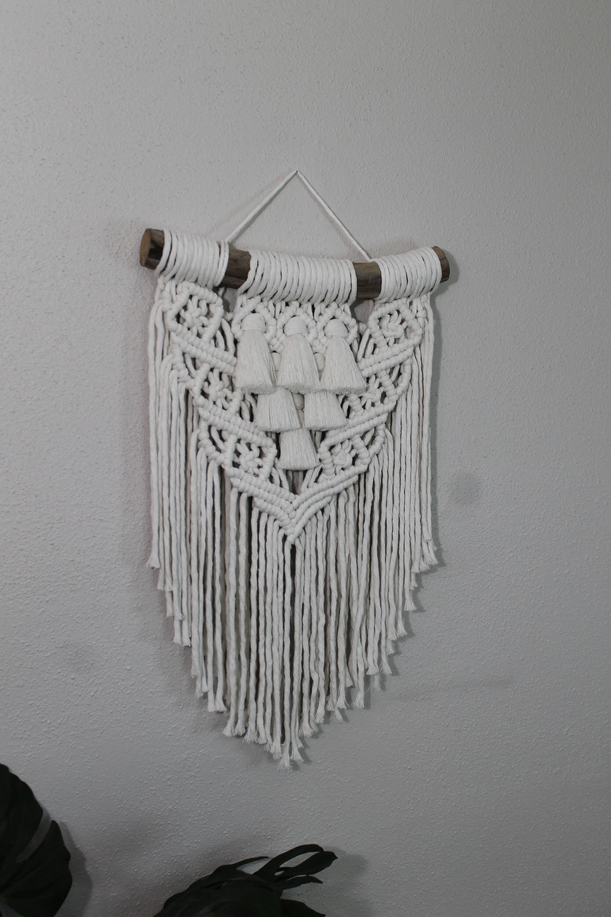 Large snow white macrame wall hanging | wall art | boho | wall decor | wall tapestry | home decor