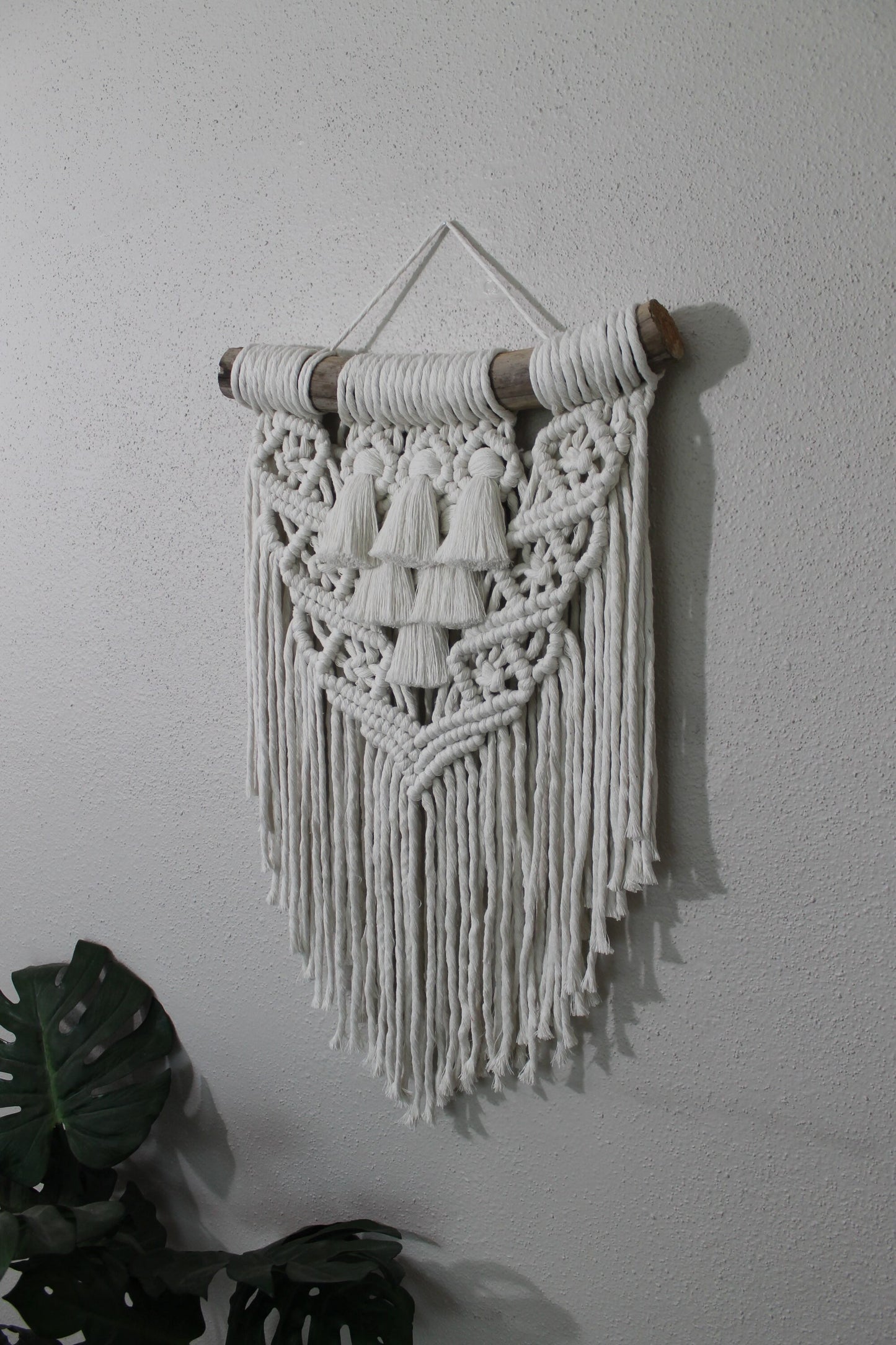 Large snow white macrame wall hanging | wall art | boho | wall decor | wall tapestry | home decor