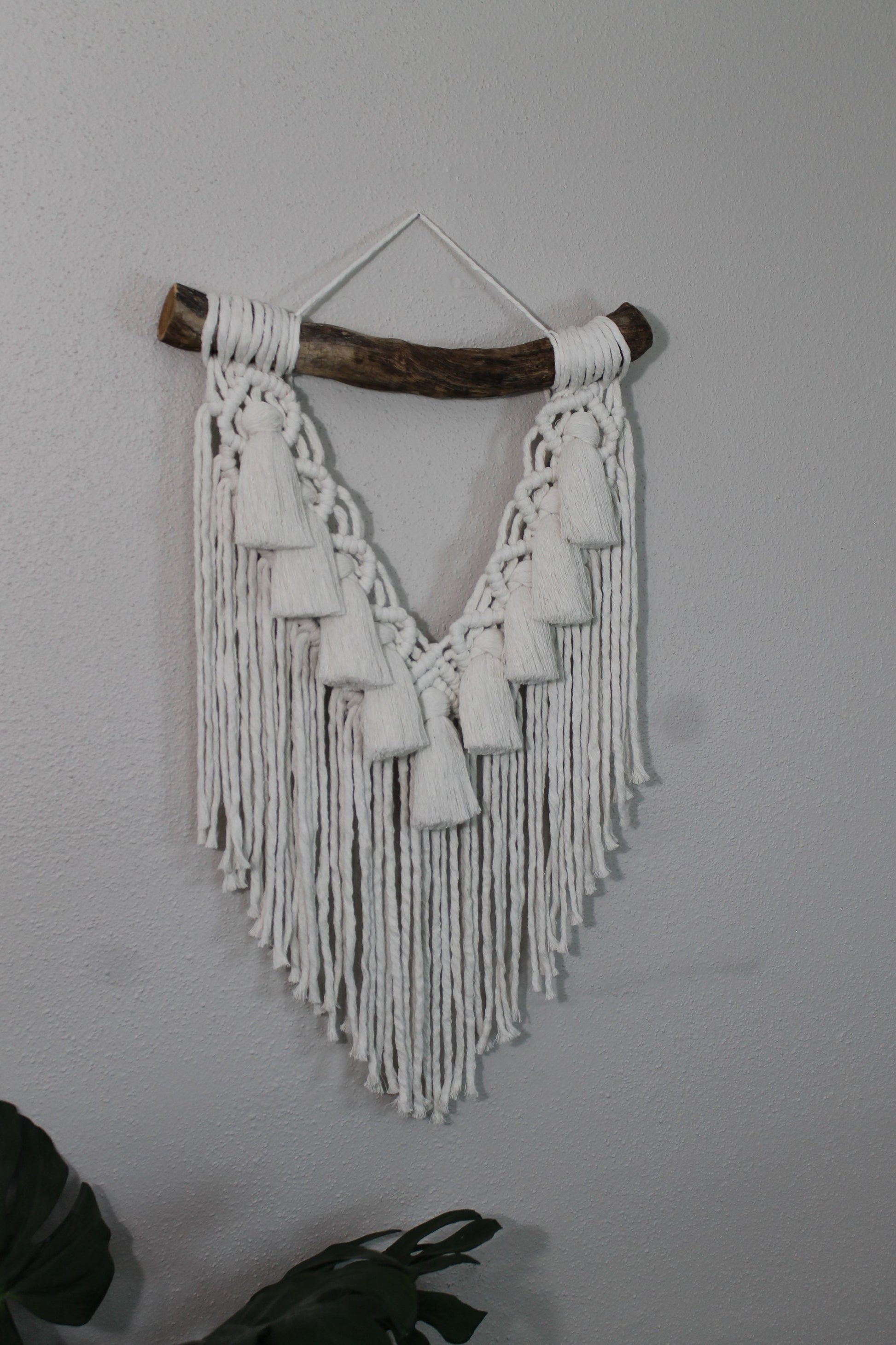 Snow white macrame wall hanging | wall art | boho | wall decor | wall tapestry | home decor