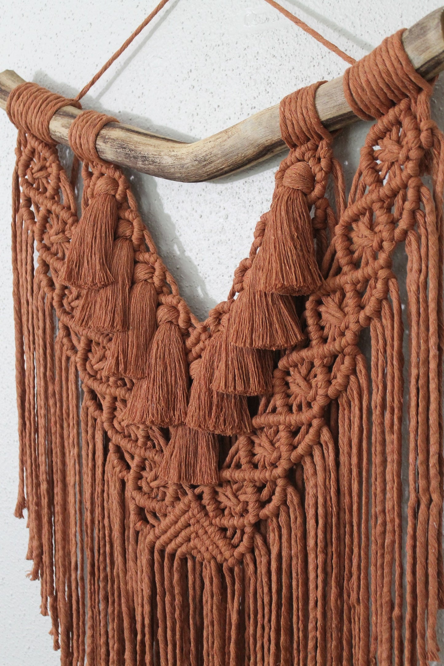 Large rust macrame wall hanging | wall art | boho | wall decor | wall tapestry | home decor