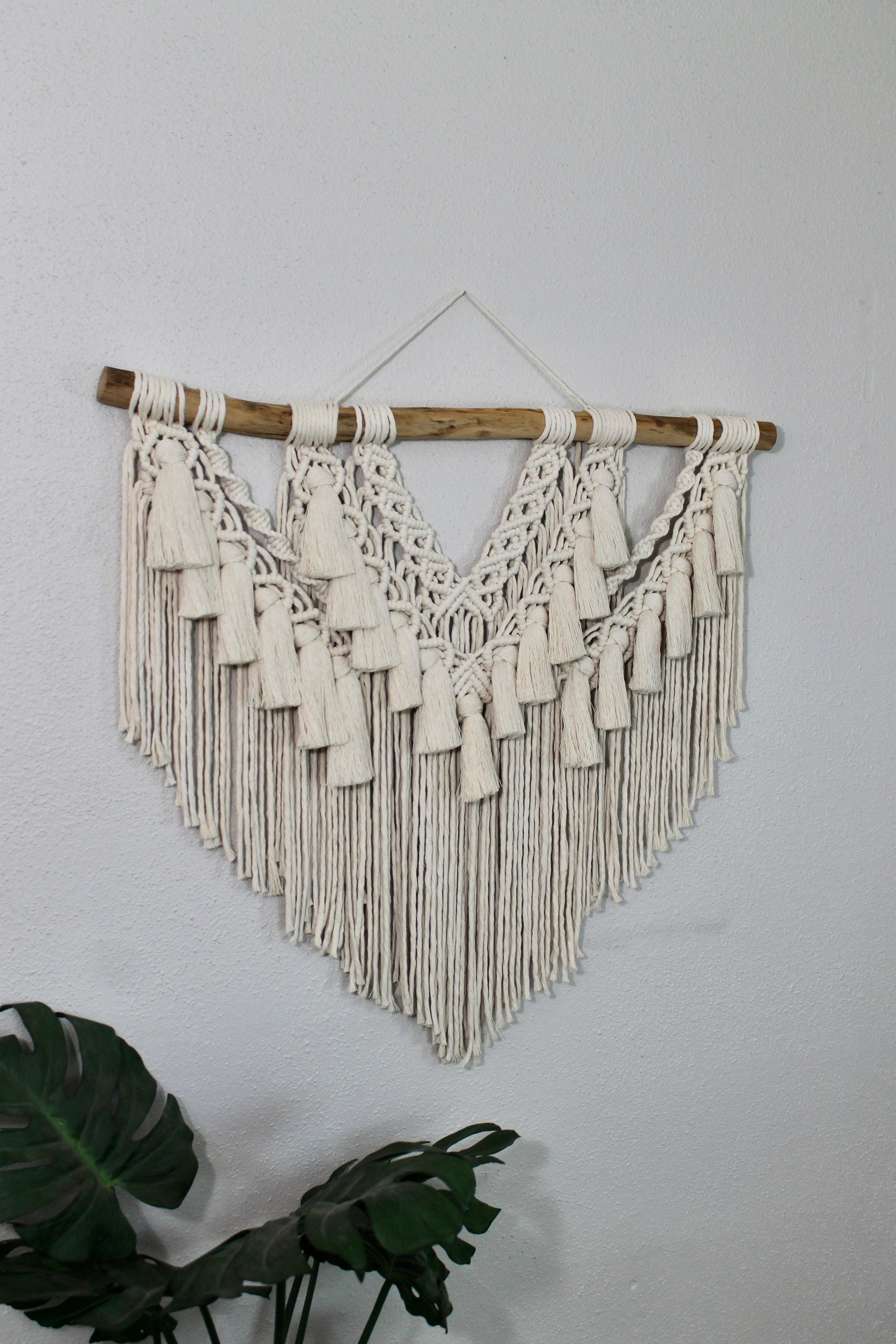 Large white macrame wall hanging | wall art | boho | wall decor | wall tapestry | home decor