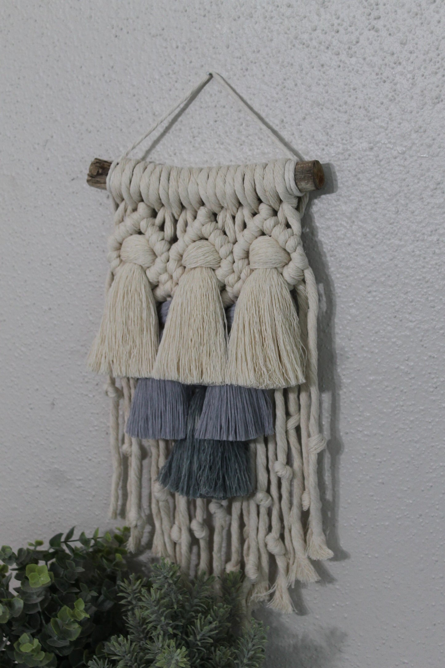 Small gradient tassel macrame wall hanging | wall art | boho | wall decor | wall tapestry | home decor