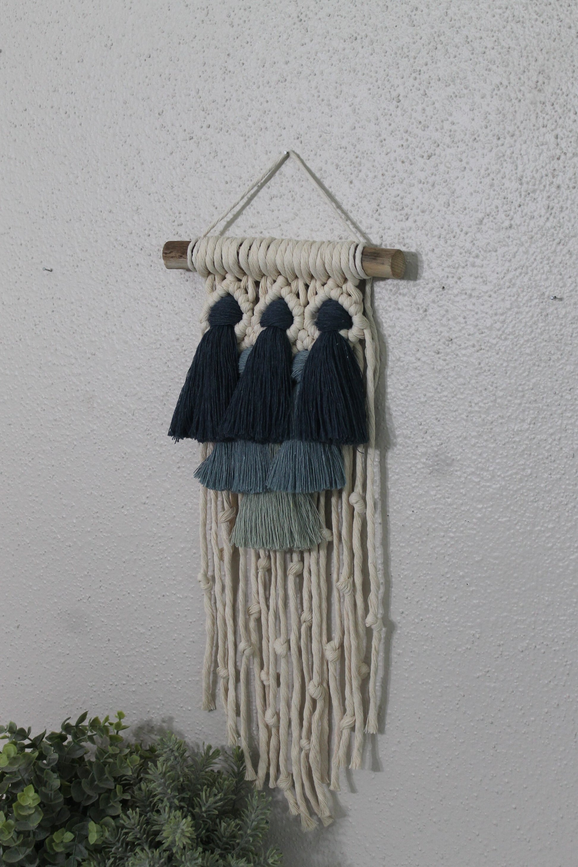 Small gradient tassel macrame wall hanging | wall art | boho | wall decor | wall tapestry | home decor
