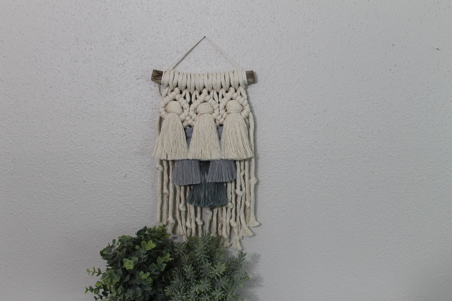 Small gradient tassel macrame wall hanging | wall art | boho | wall decor | wall tapestry | home decor