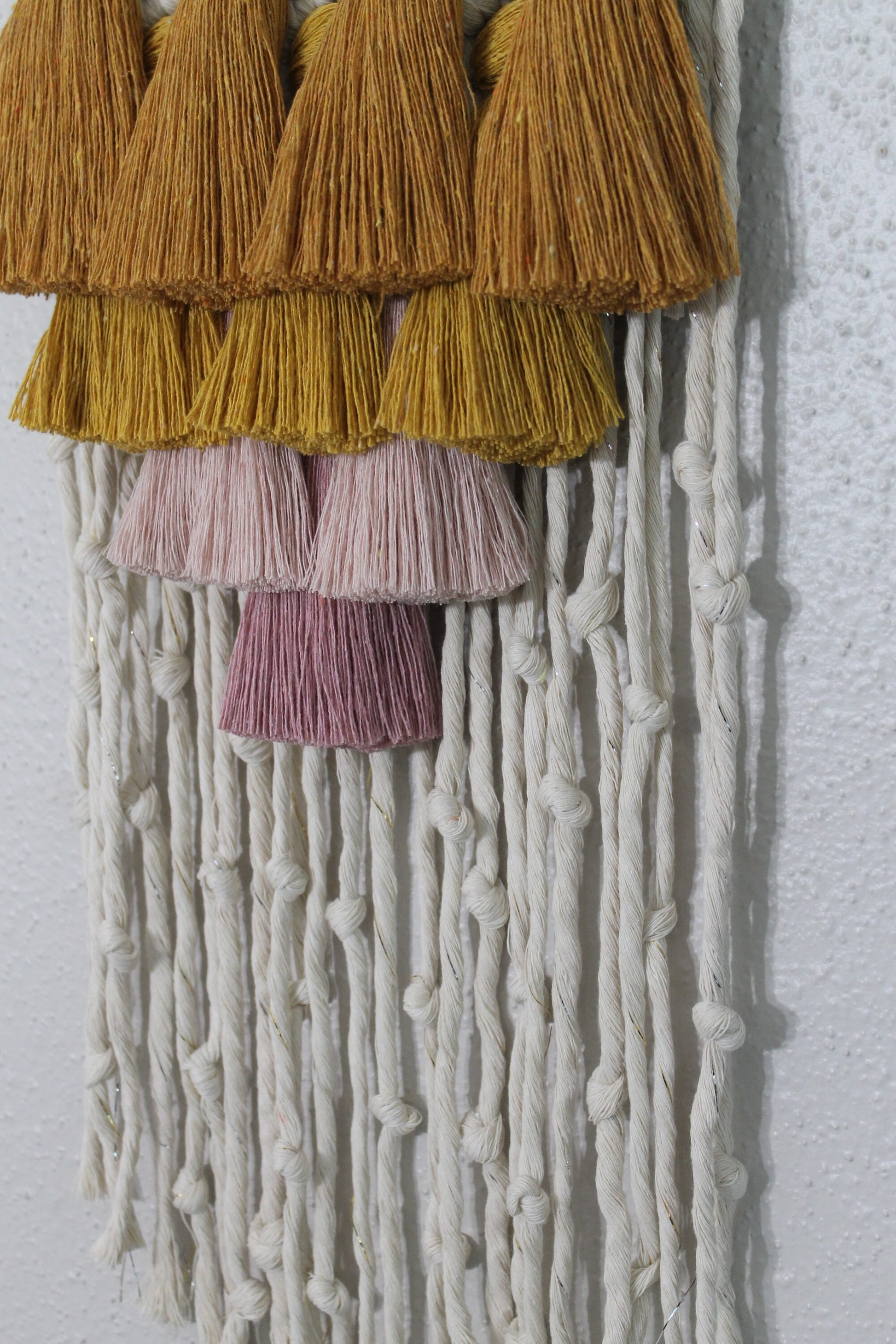 Small gradient tassel macrame wall hanging | wall art | boho | wall decor | wall tapestry | home decor