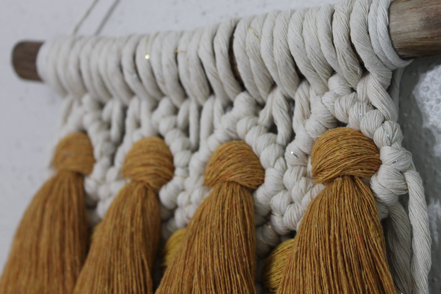 Small gradient tassel macrame wall hanging | wall art | boho | wall decor | wall tapestry | home decor