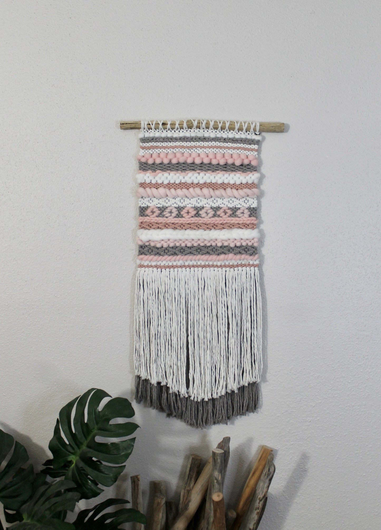 Pink woven wall hanging | woven tapestry | woven wall art | Mother’s Day | nursery decor | home decor | boho