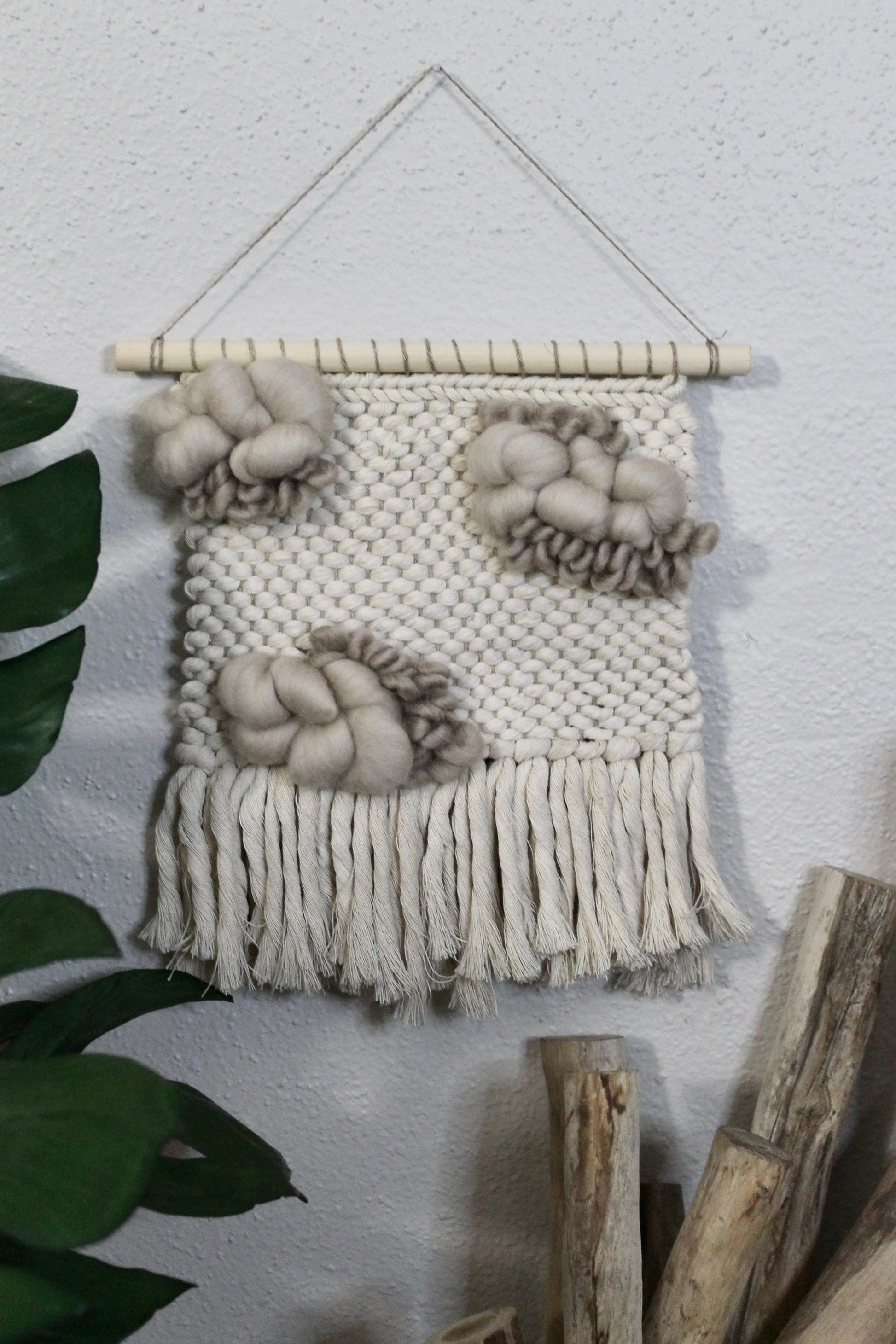 Mini animal print woven wall hanging | wall art | weaving | woven tapestry | wall decor | wall tapestry | home decor | tapestry