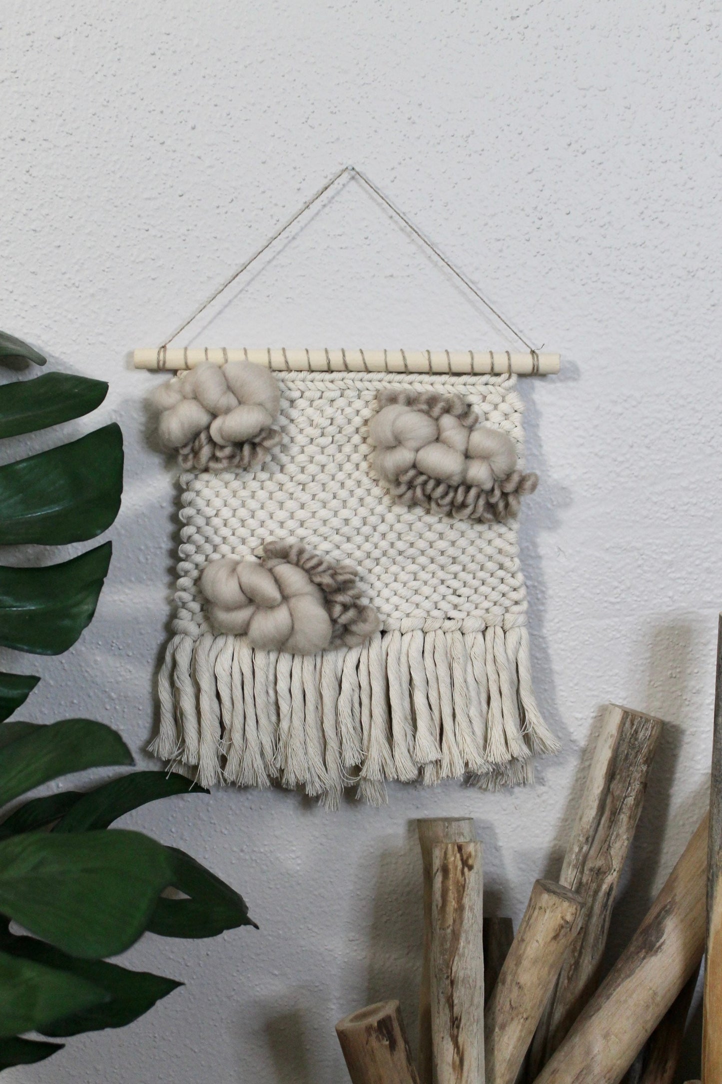 Mini animal print woven wall hanging | wall art | weaving | woven tapestry | wall decor | wall tapestry | home decor | tapestry