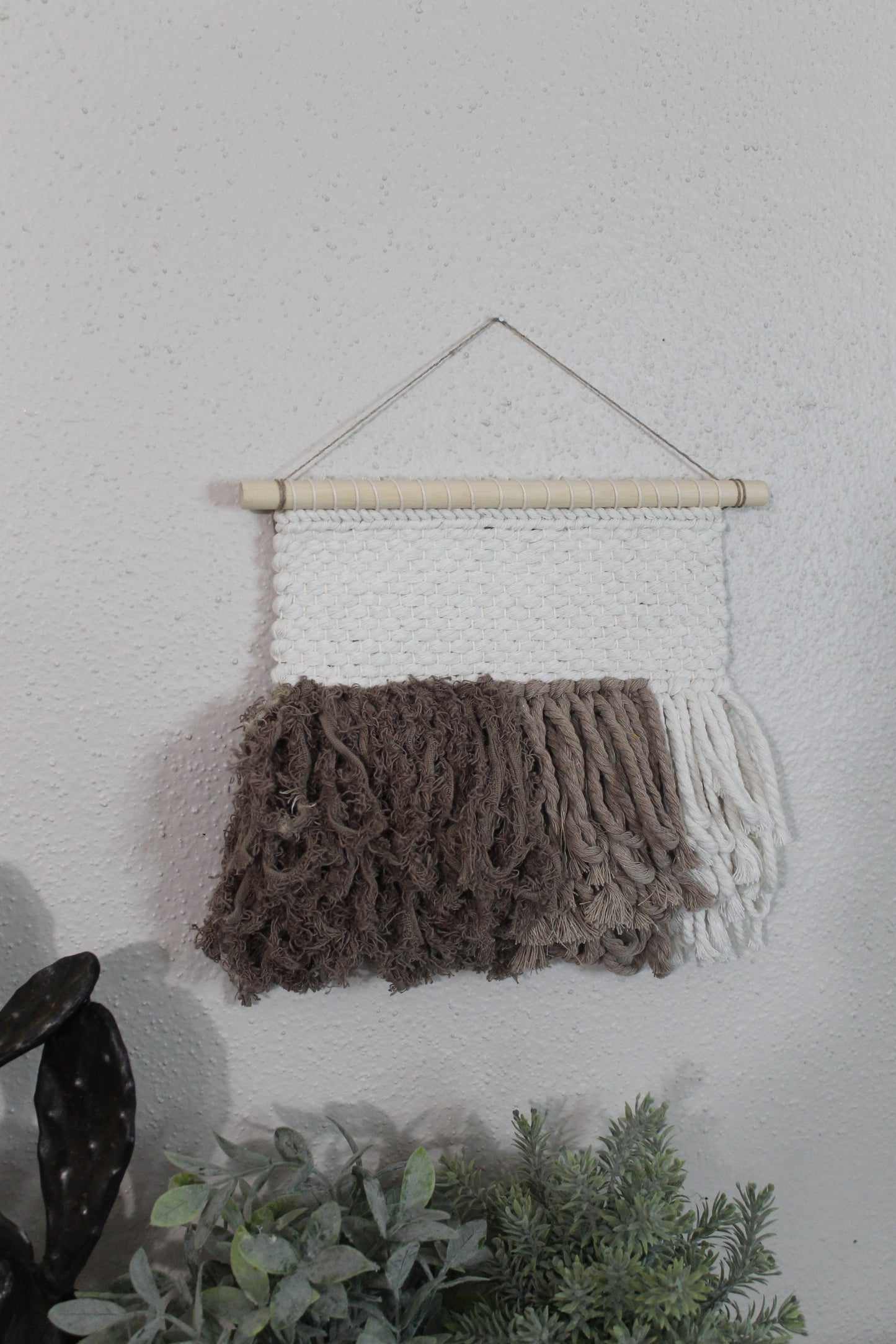 Mini brown woven wall hanging | wall art | weaving | woven tapestry | wall decor | wall tapestry | home decor | tapestry