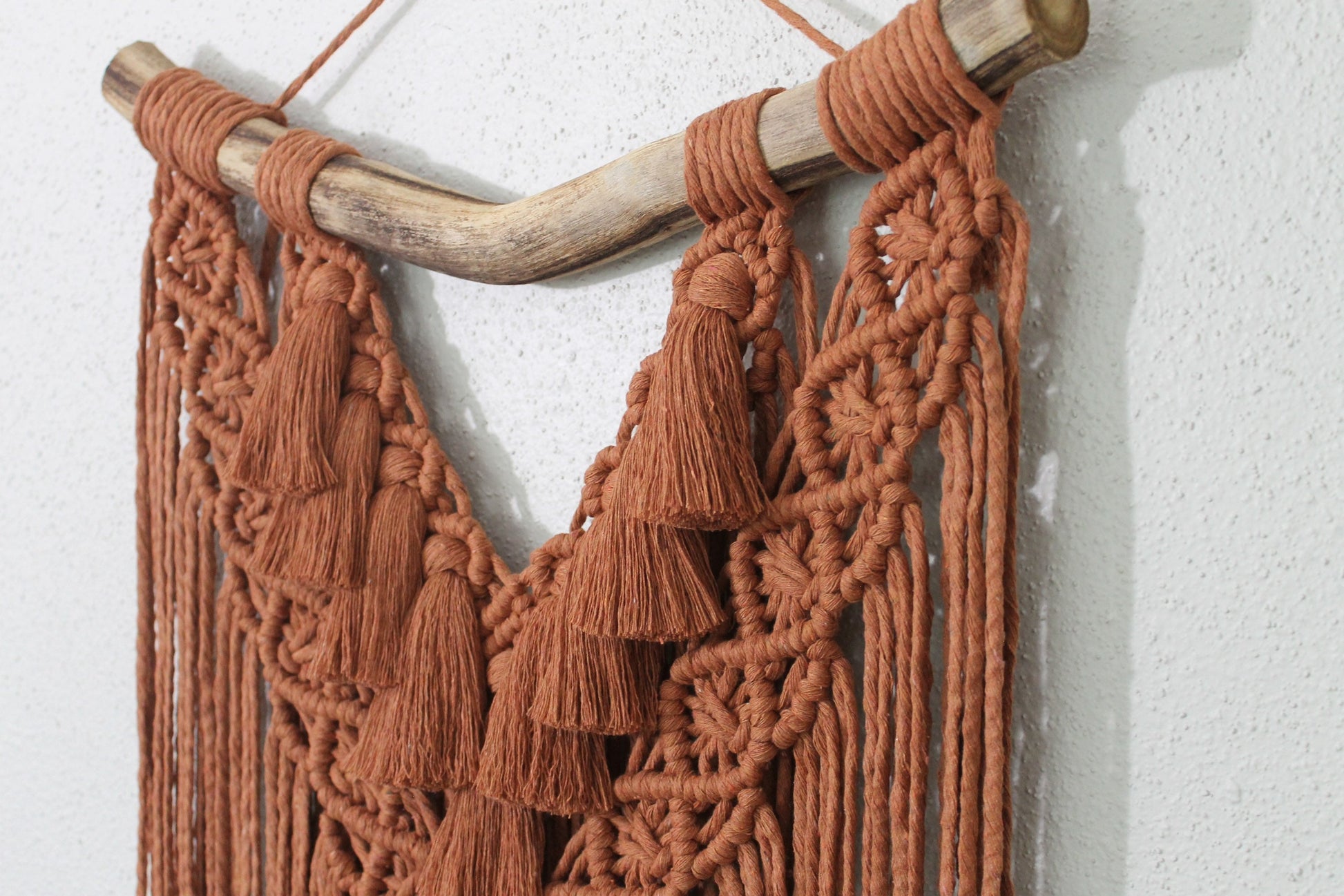 Large rust macrame wall hanging | wall art | boho | wall decor | wall tapestry | home decor